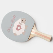 Es ist ein Mädchen! Mama Sheep Tischtennis Schläger (Seitenansicht)