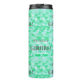 Es ist ein Mädchen! Minty Hearts Thermosbecher (Rückseite)