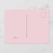 Es ist ein Mädchen mit 3D rosa Stern Custom Ankündigungspostkarte (Rückseite)