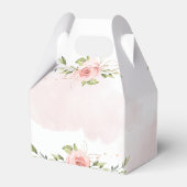 Es ist ein Mädchen mit blühender Dusche Baby Danke Geschenkschachtel (Rückseite)