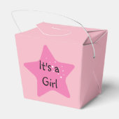 Es ist ein Mädchen mit rosa Sternen Geschenkschachtel (Rückseite)