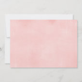 Es ist ein Mädchen moderne grüne gold rosa Babydus Einladung (Rückseite)