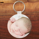 Es ist ein Mädchen! Neuer Vater Schlüsselanhänger (Rückseite)