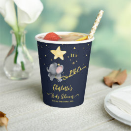 Es ist ein Mädchen! Niedliche Elephant & Balloon B Pappbecher