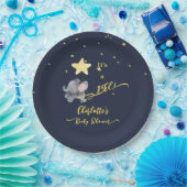 Es ist ein Mädchen! Niedliche Elephant & Balloon B Pappteller (Party)