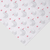 Es ist ein Mädchen: Niedliches Duckmuster Seidenpapier (Ausschnitt)