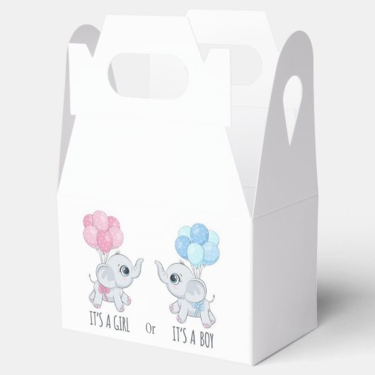 Es ist ein Mädchen oder es ist eine Junge Gender R Geschenkschachtel (Geöffnet)