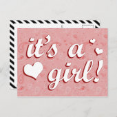 es ist ein Mädchen : Paisley Ankündigung (Vorne/Hinten)