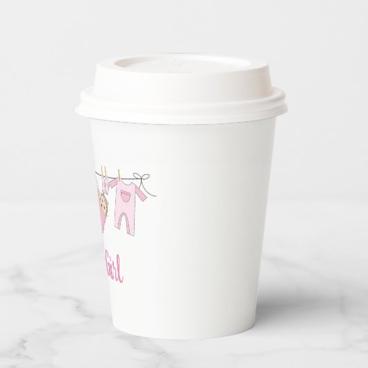 Es ist ein Mädchen Pappbecher (Links)