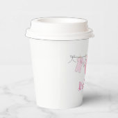 Es ist ein Mädchen Pappbecher (Rechts)