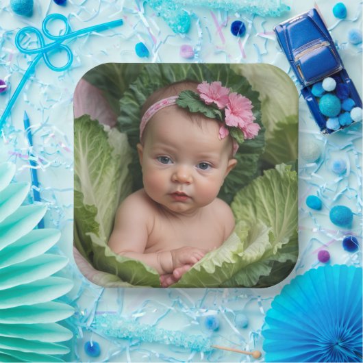 Es ist ein Mädchen Pappteller (Party)