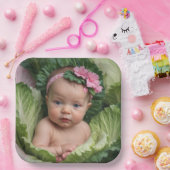 Es ist ein Mädchen Pappteller (Party)