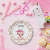 Es ist ein Mädchen Pappteller (Party)