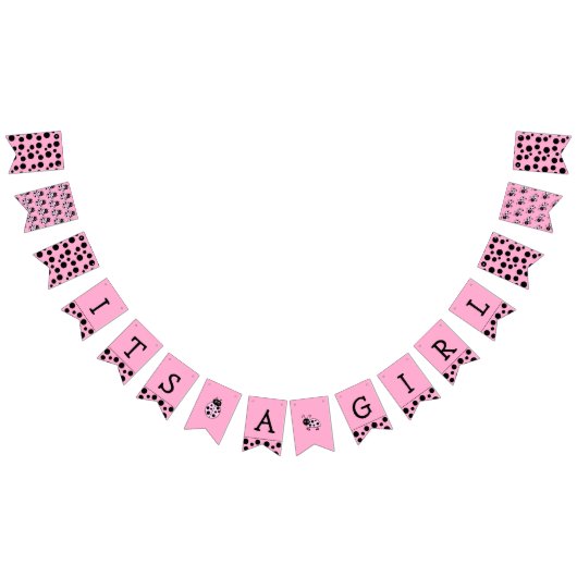 Es ist ein Mädchen, Pink Ladybug Baby Shower Banne Wimpelkette (Alle)
