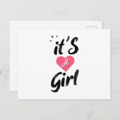 Es ist ein Mädchen Postkarte (Vorne/Hinten)