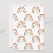 Es ist ein Mädchen-Rainbow-Baby-Duschmädchen Einladung (Rückseite)