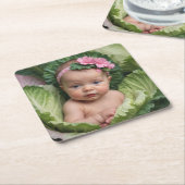 Es ist ein Mädchen Rechteckiger Pappuntersetzer (angewinkelt)