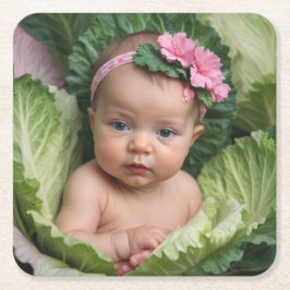 Es ist ein Mädchen Rechteckiger Pappuntersetzer