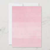 Es ist ein Mädchen rosa Baby Sprinkle Eukalyptus B Einladung (Rückseite)