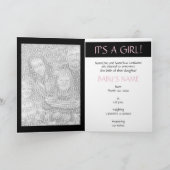 Es ist ein Mädchen! (Rosa Delphincoon) Ankündigung (Innenseite)