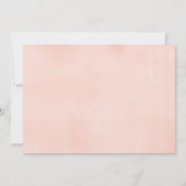 Es ist ein Mädchen rustikale Blumenvalentine Herzd Einladung (Rückseite)