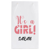 Es ist ein Mädchen Sarah Kleine Geschenktüte (Rückseite)