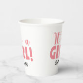 Es ist ein Mädchen Sarah Pappbecher (Links)