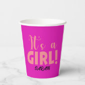 Es ist ein Mädchen Sarah Pappbecher (Rückseite)