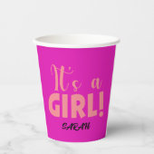 Es ist ein Mädchen Sarah Pappbecher (Vorderseite)