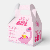 Es ist ein Mädchen schlüpfen bald Dinosaurier Mama Geschenkschachtel (Vorderseite)