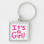 Es ist ein Mädchen! Schlüsselanhänger (Vorne)