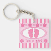 Es ist ein Mädchen Schlüsselanhänger (Vorderseite)