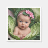 Es ist ein Mädchen Serviette (Vorderseite)