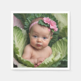 Es ist ein Mädchen Serviette