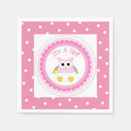 Es ist ein Mädchen Serviette