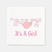 Es ist ein Mädchen Serviette (Vorderseite)