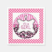 Es ist ein Mädchen Serviette (Vorderseite)