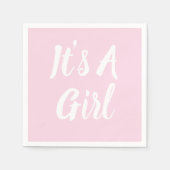 Es ist ein Mädchen Serviette (Vorderseite)