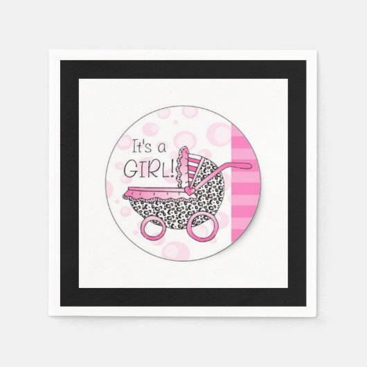 Es ist ein Mädchen Serviette (Vorderseite)