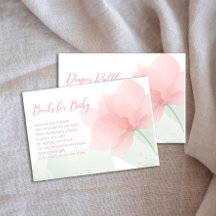 Es ist ein Mädchen Soft Blush Rosa Blumen Bücher f