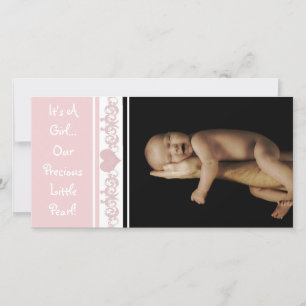 Es ist ein Mädchen... Unsere Wertvolle kleine Perl Ankündigung