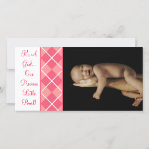 Es ist ein Mädchen... Unsere Wertvolle kleine Perl Ankündigung