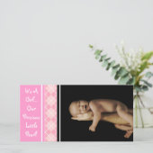 Es ist ein Mädchen... Unsere Wertvolle kleine Perl Ankündigung (Stehend Vorderseite)