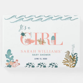 Es ist ein Mädchen unter der Meereskorallendusche Gästebuch