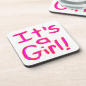 Es ist ein Mädchen! Untersetzer (Linke Seite)