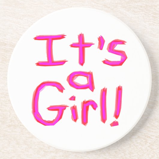 Es ist ein Mädchen! Untersetzer (Vorne)