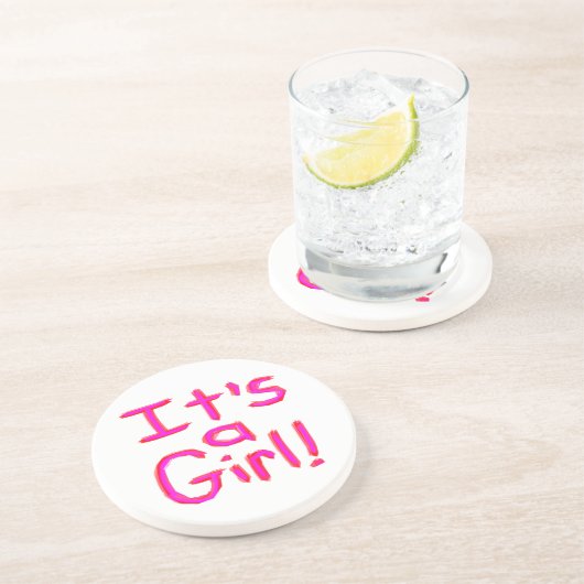 Es ist ein Mädchen! Untersetzer (Seite)