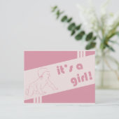 es ist ein Mädchen : Vintage Ankündigung (Stehend Vorderseite)