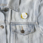 Es ist ein Mädchen! Wasserfarbe Sonnenblume Mommy Button (Beispiel)