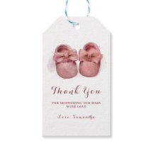 Es ist ein Mädchen Watercolor Süße Babyschuhe Baby